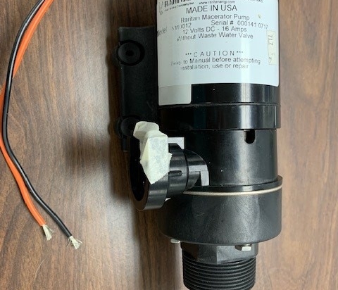 Macerator Pump with barb Adapter